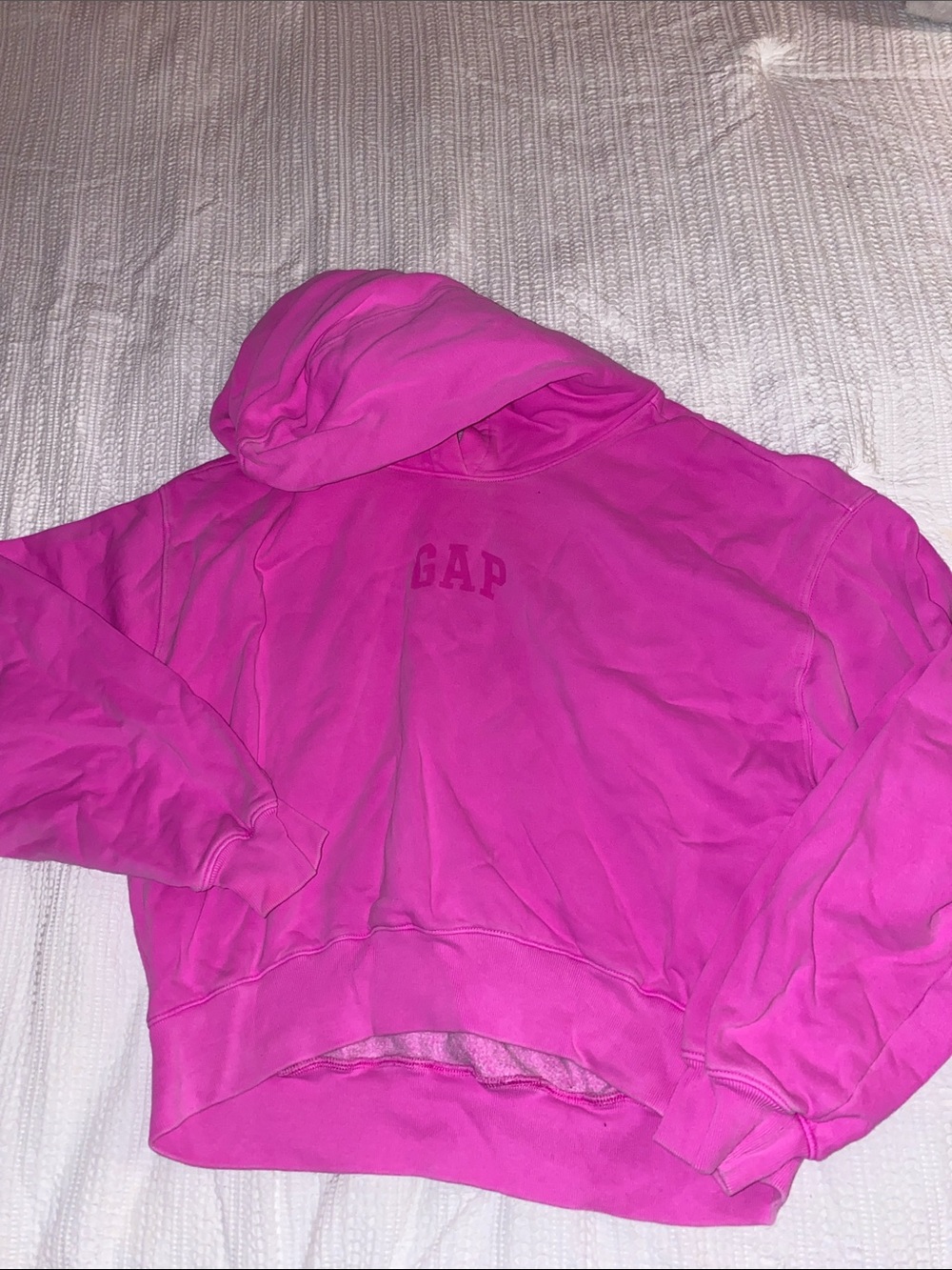 GAP Vibrant Pink Pullover Hoodie